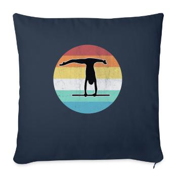 gymnast - Sofa pillowcase 17,3'' x 17,3'' (45 x 45 cm) - navy - Front