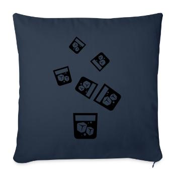 Whisky Icon - Sofa pillowcase 17,3'' x 17,3'' (45 x 45 cm) - navy - Front