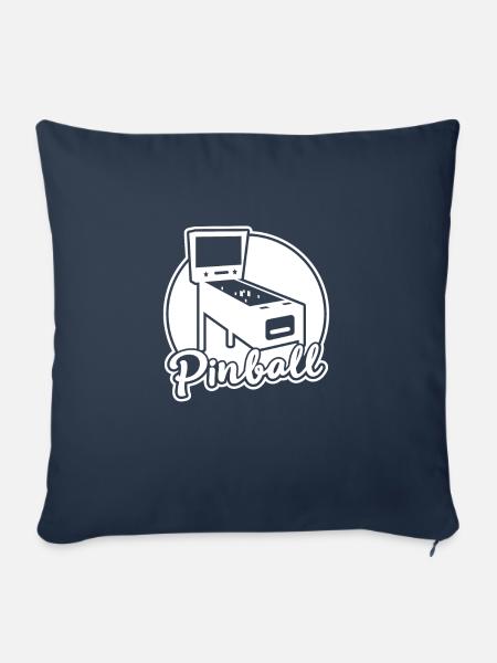 Silhouette Pinball Automat Zocker - Sofakissenbezug 45 x 45 cm - Navy