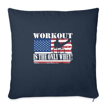 Circuit training - Sofa pillowcase 17,3'' x 17,3'' (45 x 45 cm) - navy - Front