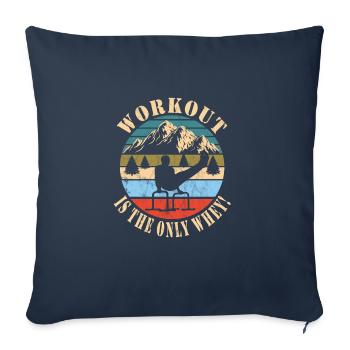 Circuit training - Sofa pillowcase 17,3'' x 17,3'' (45 x 45 cm) - navy - Front