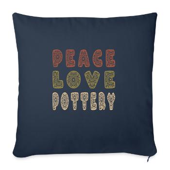 Make pottery - Sofa pillowcase 17,3'' x 17,3'' (45 x 45 cm) - navy - Front