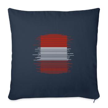 Austria Flag Austria Austrian Flag AT - Sofa pillowcase 17,3'' x 17,3'' (45 x 45 cm) - navy - Front
