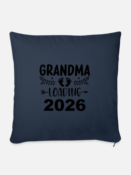 Großmutter Wird 2026 Mama - Sofakissenbezug 45 x 45 cm - Navy