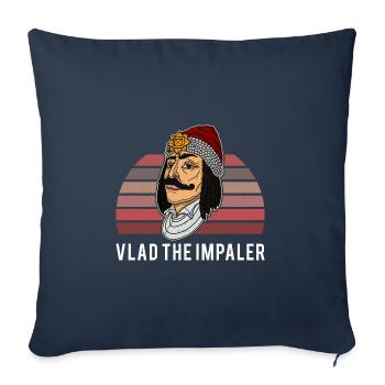 Dracula, Vampire, Vlad Tepes, Romania, Balkans - Sofa pillowcase 17,3'' x 17,3'' (45 x 45 cm) - navy - Front