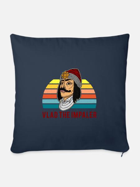 Dracula Vampir Vlad Tepes Rumänien Balkan - Sofakissenbezug 45 x 45 cm - Navy