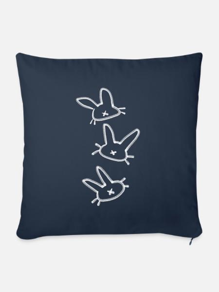 rabbit - Sofakissenbezug 45 x 45 cm - Navy