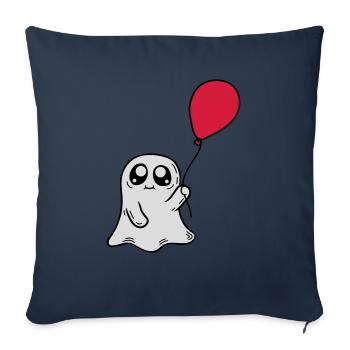 L’ doux tient le ballon - Housse de coussin décorative 45 x 45 cm - bleu marine - Devant