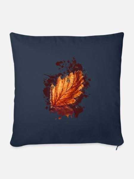 Blatt - Sofakissenbezug 45 x 45 cm - Navy