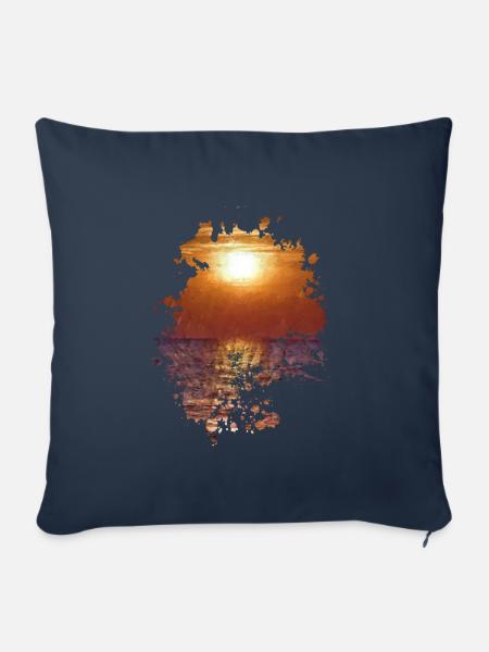 Sonnenuntergang - Sofakissenbezug 45 x 45 cm - Navy