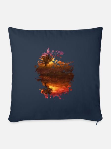 Sonne - Sofakissenbezug 45 x 45 cm - Navy
