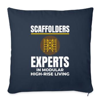 Scaffolder Scaffold Builder Scaffolding Platform - Sofa pillowcase 17,3'' x 17,3'' (45 x 45 cm) - navy - Front