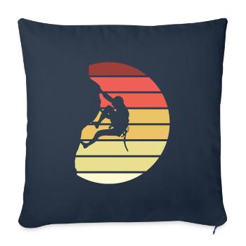 Climbing Retro Style Vintage - Sofa pillowcase 17,3'' x 17,3'' (45 x 45 cm) - navy - Front