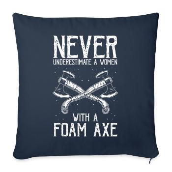Live-action role-playing game for NPC and RPG role-playing game - Sofa pillowcase 17,3'' x 17,3'' (45 x 45 cm) - navy - Front