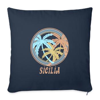 Sicily - Sofa pillowcase 17,3'' x 17,3'' (45 x 45 cm) - navy - Front