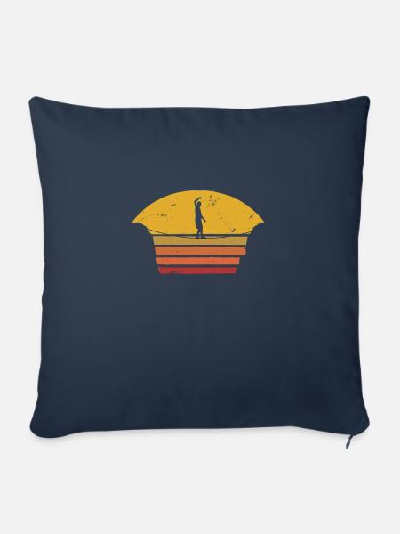 slacklining Slacken Slacklinen Seiltanzen Sport - Sofakissenbezug 45 x 45 cm - Navy