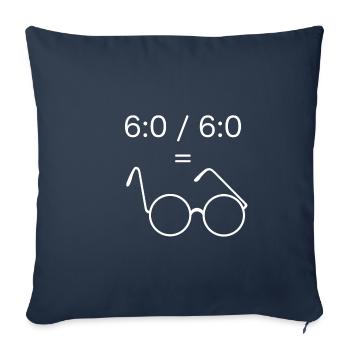 Spectacles - Sofa pillowcase 17,3'' x 17,3'' (45 x 45 cm) - navy - Front