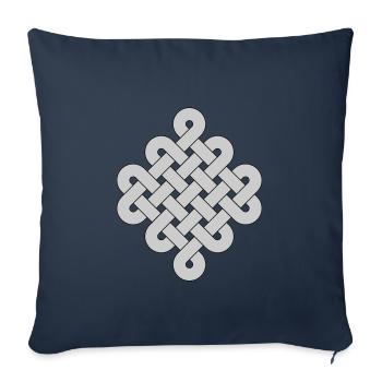 keltischer Knoten - Sofakissenbezug 45 x 45 cm - Navy - Vorne