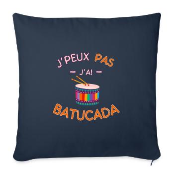 I can't I have Batucada - Sofa pillowcase 17,3'' x 17,3'' (45 x 45 cm) - navy - Front