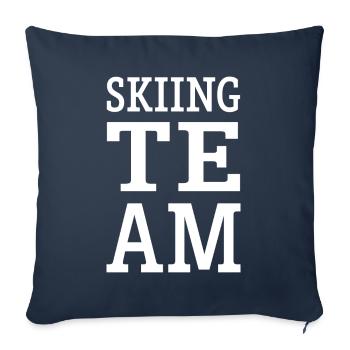 Skiing Team Ski - Sofa pillowcase 17,3'' x 17,3'' (45 x 45 cm) - navy - Front