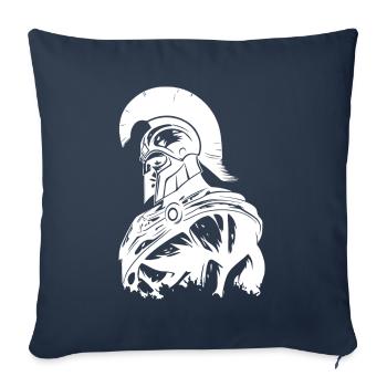 Spartan Gym Gladiateur Muscles Musculation - Housse de coussin décorative 45 x 45 cm - bleu marine - Devant