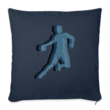 HANDBALL Streifenraster 3C - Sofakissenbezug 45 x 45 cm - Navy - Vorne
