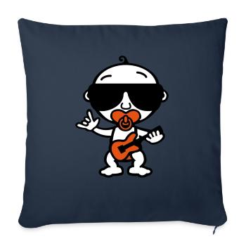 Cool Rock Baby (Farbe) - Sofakissenbezug 45 x 45 cm - Navy - Vorne
