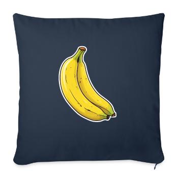 Banana duo - Sofa pillowcase 17,3'' x 17,3'' (45 x 45 cm) - navy - Front