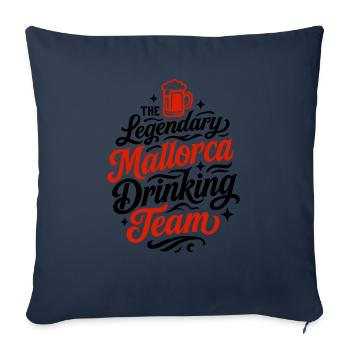 Mallorca Drinking Team - Sofa pillowcase 17,3'' x 17,3'' (45 x 45 cm) - navy - Front