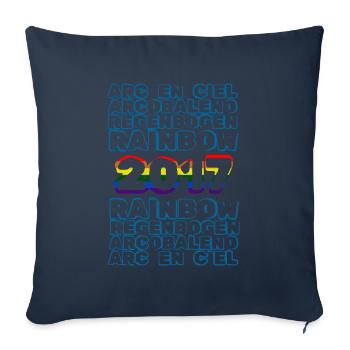 2017 - Sofa pillowcase 17,3'' x 17,3'' (45 x 45 cm) - navy - Front