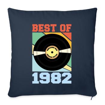 Best of 1982 - Sofa pillowcase 17,3'' x 17,3'' (45 x 45 cm) - navy - Front