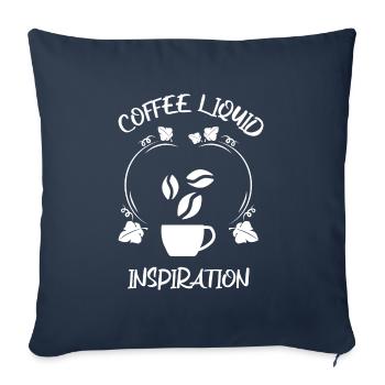 Coffee Espresso Coffee - Sofa pillowcase 17,3'' x 17,3'' (45 x 45 cm) - navy - Front
