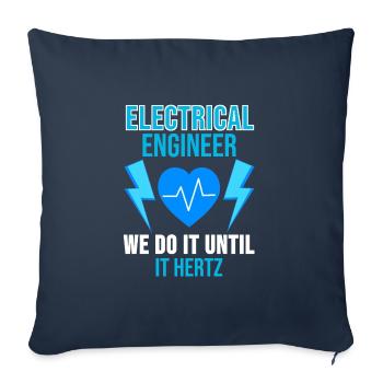 Electrical Engineering Shirt Engineer Occupation Gift - Sofa pillowcase 17,3'' x 17,3'' (45 x 45 cm) - navy - Front