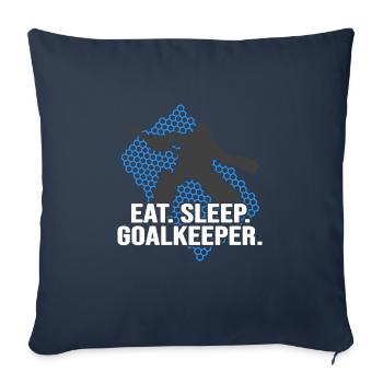 Hockey Feldhockey Hockey-LEGENDE Hockeytorwart - Sofakissenbezug 45 x 45 cm - Navy - Vorne