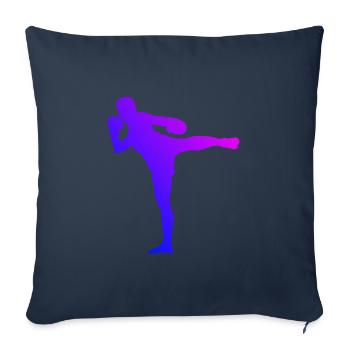 Muay Thai Thai Boxer Thai Boxing Thai Boxing Thai Boxing - Sofa pillowcase 17,3'' x 17,3'' (45 x 45 cm) - navy - Front
