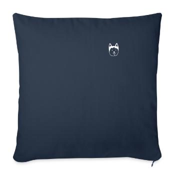 Husky Hund - Sofakissenbezug 45 x 45 cm - Navy - Vorne