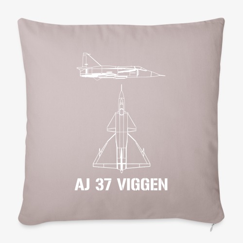 AJ 37 VIGGEN - Soffkuddsöverdrag, 45 x 45 cm