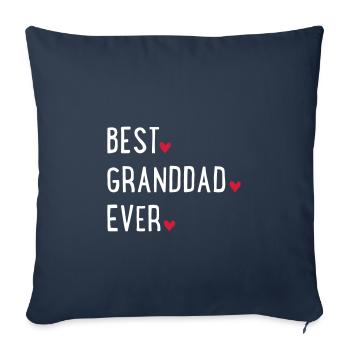 Grandfather - Sofa pillowcase 17,3'' x 17,3'' (45 x 45 cm) - navy - Front