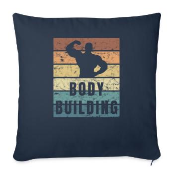 Super Bodybuilding - Installing Muscles - Sofakissenbezug 45 x 45 cm - Navy - Vorne