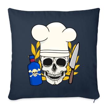 Poison Horror Kitchen Halloween Chef - Sofa pillowcase 17,3'' x 17,3'' (45 x 45 cm) - navy - Front