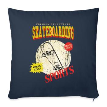 Skateboarding Skate Skater Skateboard Sk8 Vintage - Sofakissenbezug 45 x 45 cm - Navy - Vorne