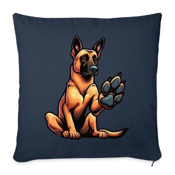 Malinois Belgian Shepherd Malinois Owner - Sofa pillowcase 17,3'' x 17,3'' (45 x 45 cm) - navy - Front