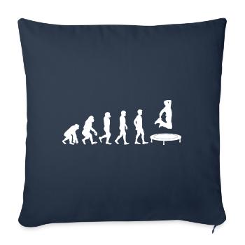 Trampoline Evolution - Housse de coussin décorative 45 x 45 cm - bleu marine - Devant
