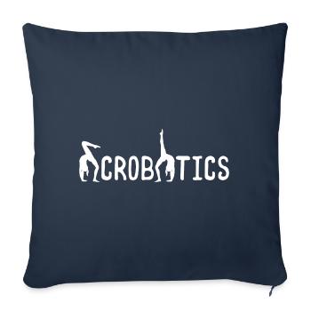 Acrobaties - Housse de coussin décorative 45 x 45 cm - bleu marine - Devant