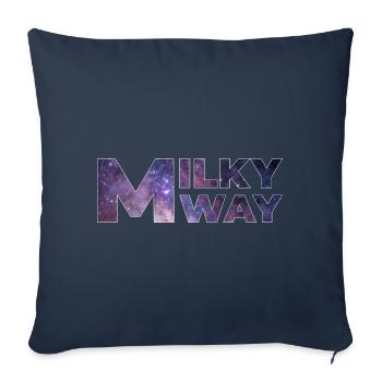 Milky way - Sofa pillowcase 17,3'' x 17,3'' (45 x 45 cm) - navy - Front