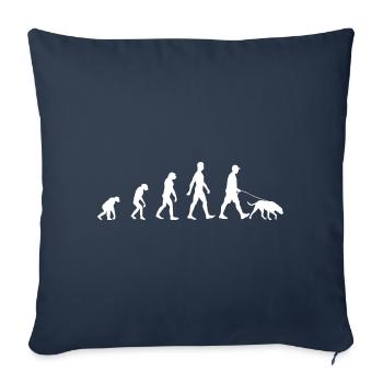 Mann Mantrailing Suchhund Geschenk Hundeliebhaber - Sofakissenbezug 45 x 45 cm - Navy - Vorne