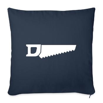 Saw icon icon - Sofa pillowcase 17,3'' x 17,3'' (45 x 45 cm) - navy - Front