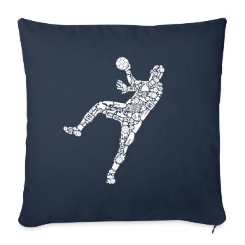 Handballspieler Symbole Handballer Handball - Sofakissenbezug 45 x 45 cm - Navy - Vorne