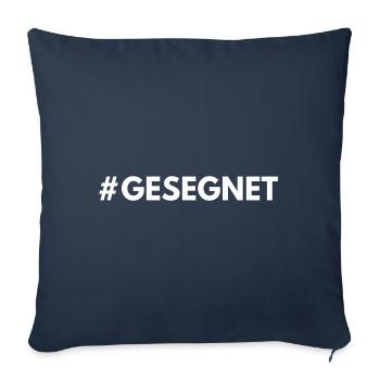 Hashtag Gesegnet - Sofakissenbezug 45 x 45 cm - Navy - Vorne