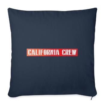 Équipage californien - Housse de coussin décorative 45 x 45 cm - bleu marine - Devant